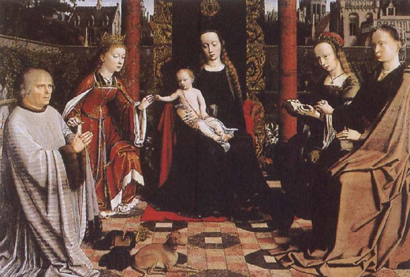 Gerard David The Virgin and Child with Saints and Donor Norge oil painting art